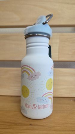 Детская бутылка Klean Kanteen Kid Classic Narrow Sippy 12oz (355 мл) Rainbows White (вмятина)