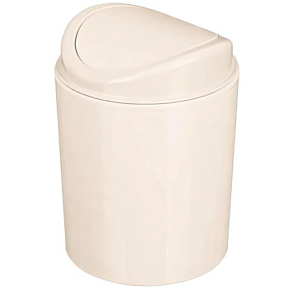 Контейнер для мусора 115х115х153мм 1л Бежевый