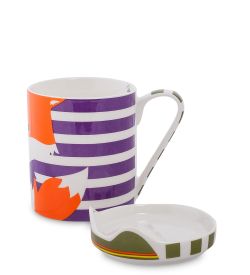 Topchoice TC-21 Кружка с крышкой «Счастливый Лисенок» (Happy Head)