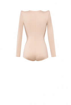 Боди с шортиками бежевое 10-02-21SS