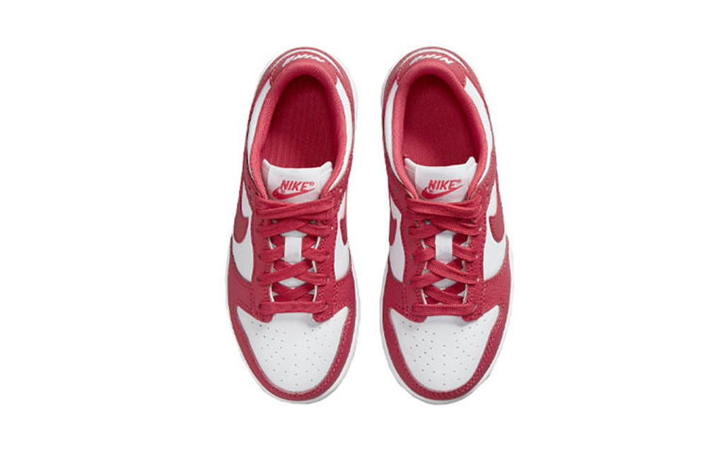 Middle-aged children's Nike Dunk Low Gypsy Rose retro casual non-slip wear-resistant lightweight low-top sneakers lychee red