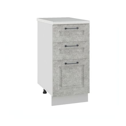 Кухня Модуль СЯШ 400 Капри Камень светлый