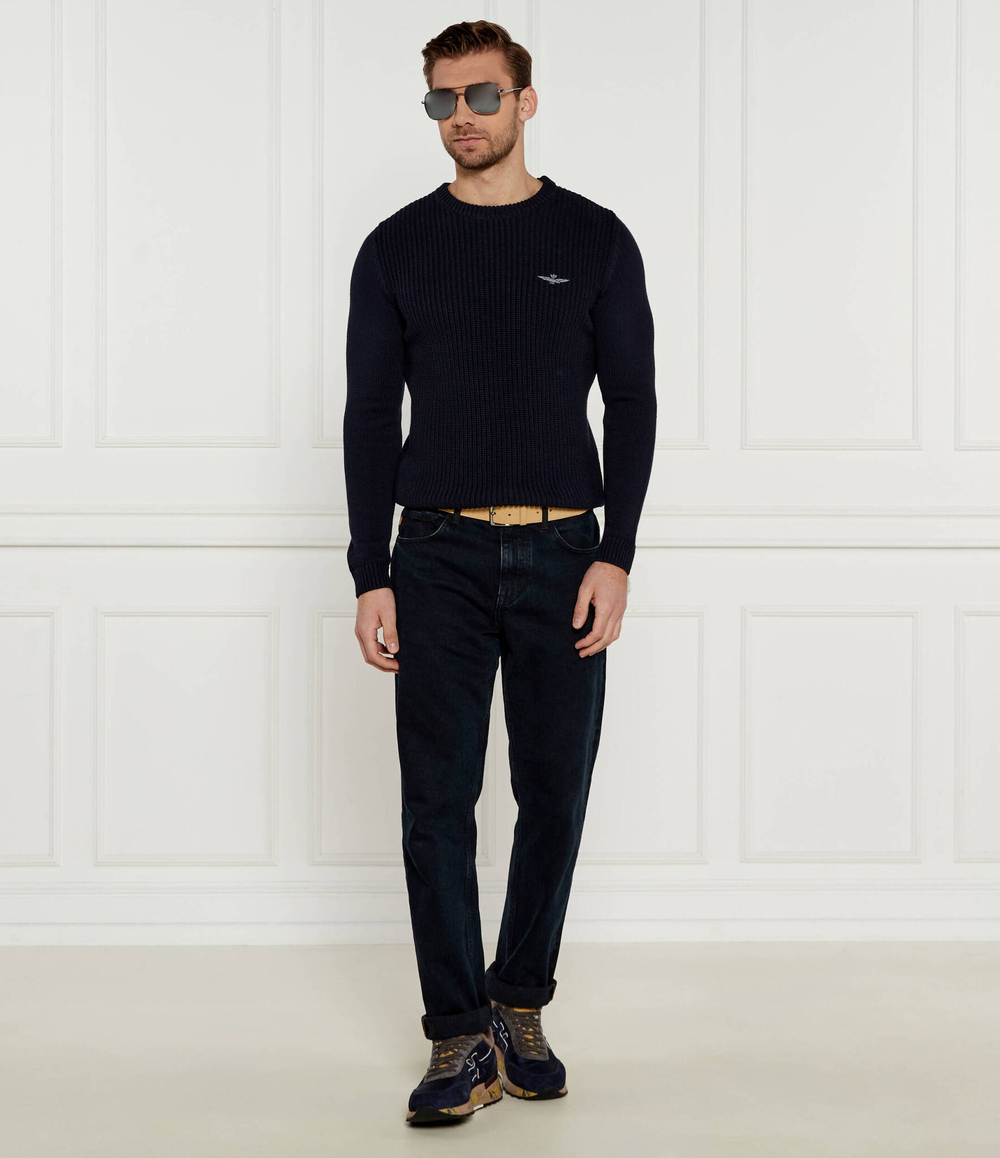 Свитер Aeronautica Militare - темно-синий(MA1453L409)