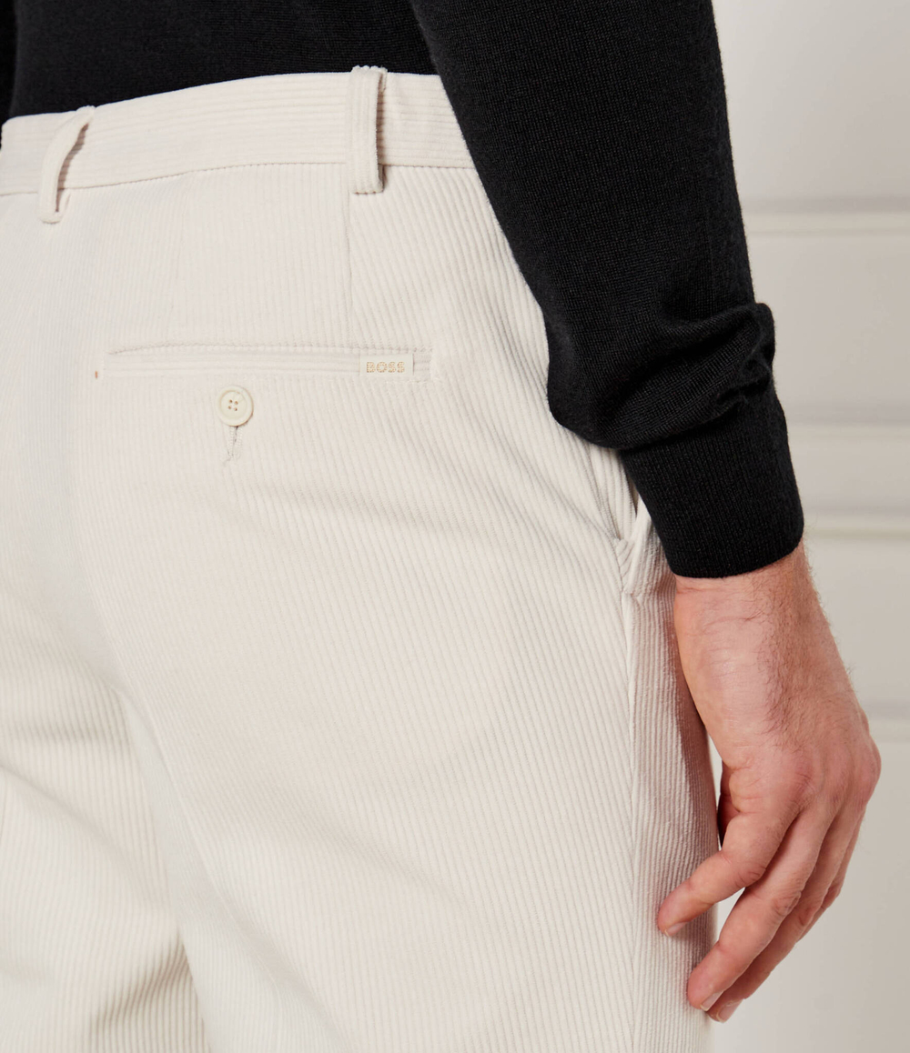 Вельветовые штаны P-Genius-CW-WG-244 BOSS BLACK - кремовый(50530665)