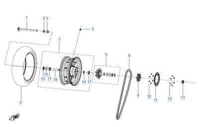Цепь приводная DID 520 X-Ring – CFMOTO 675SR-R / 675NK, 3120950