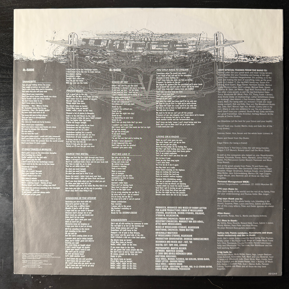 Vice – Second Excess (Германия 1990г.)