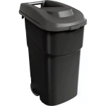 Бак для мусора на колесах 90л (черный)