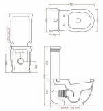 Унитаз напольный Artceram Hermitage HEV006 01 00 золото