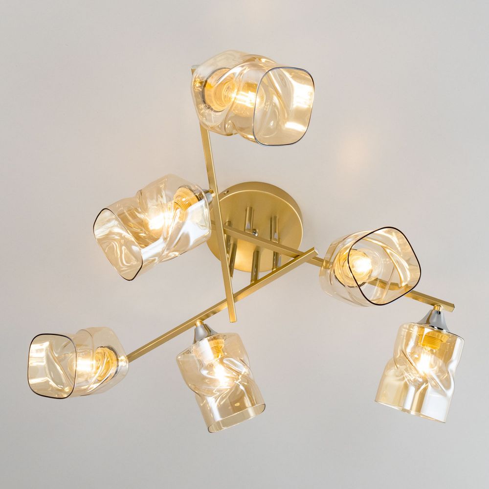 Citilux Клаус CL134162 Люстра потолочная Золото