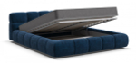 Босс Дрим Кровать+ПМ 160 Велюр Монолит синяя