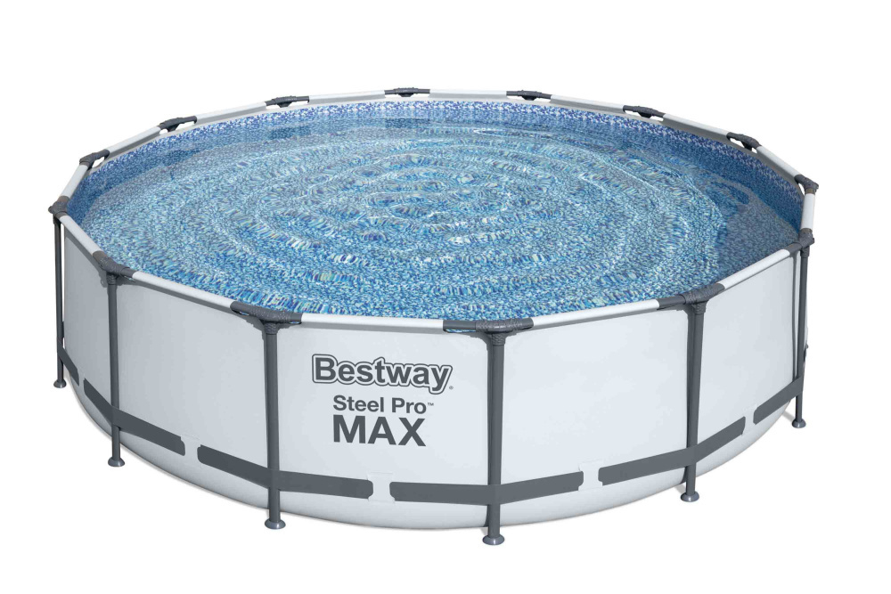 Каркасный бассейн Bestway 427х107 см + фильтр-насос 3028 л/ч, тент, лестница (56950 BW)