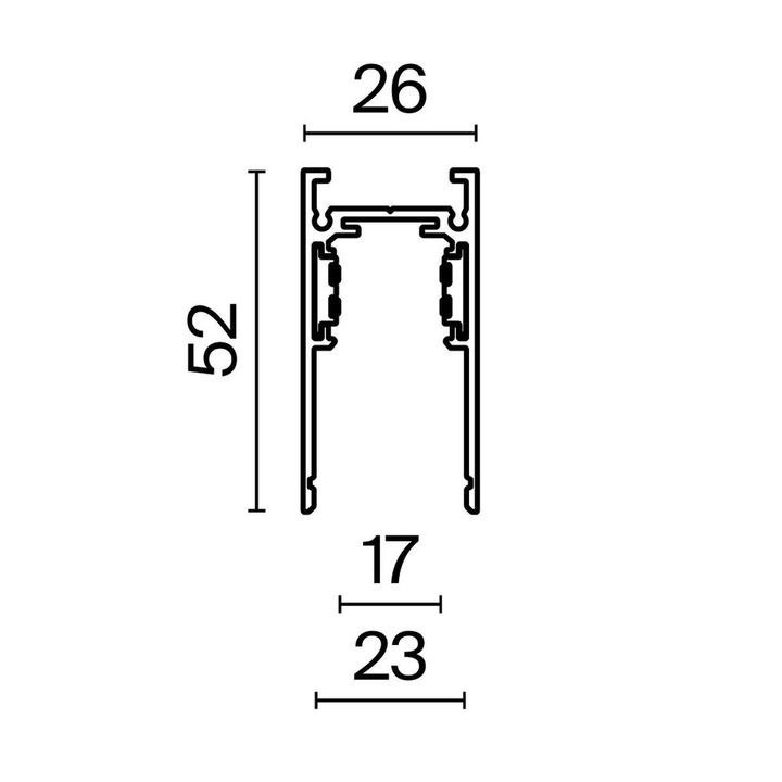 Шинопровод накладной/подвесной магнитный Maytoni Technical Exility Busbar trunkings TRX034-412W