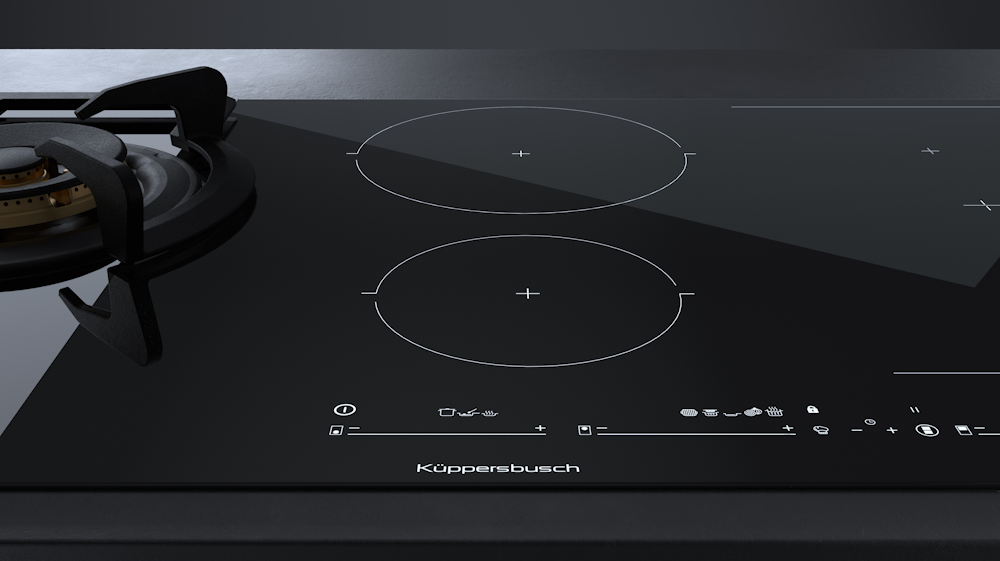 Газовая варочная панель с индукцией Kuppersbusch KIG 9850.0 SR-E5