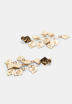 STRADIVARIUS Серьги в форме бриллиантов, золотой