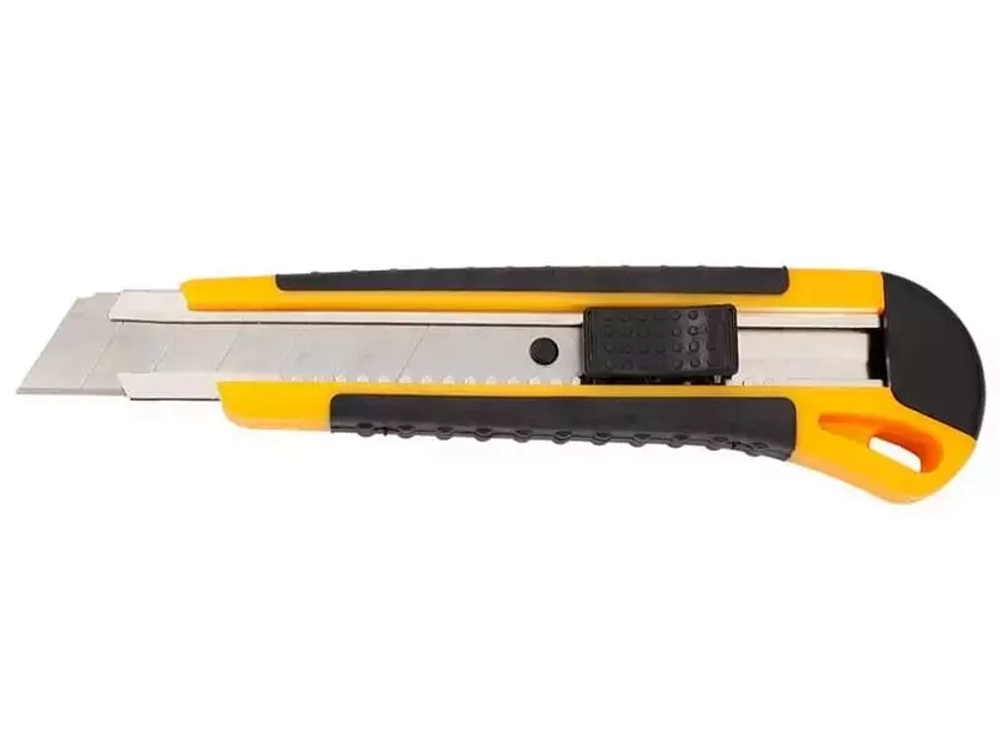 Нож с лезвием 18 мм ABS пластик Rexant 12-4901