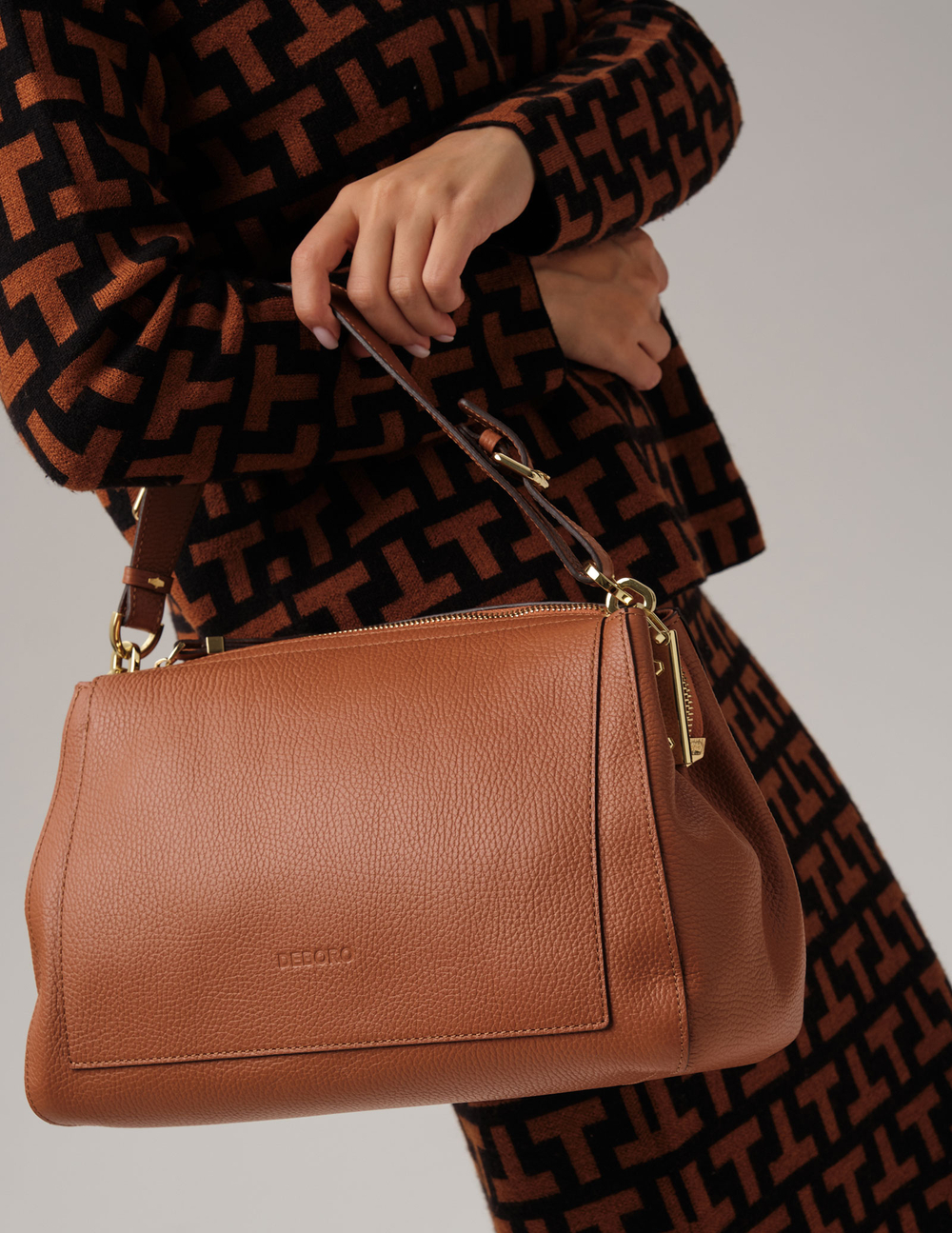 Сумка Deboro 31097 коричневый камень