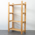 Стеллаж 64х28х116, Альберт, напольный, деревянный для рассады, цветов, игрушек, книг, на балкон, для кухни, натуральный бейц, Dipriz