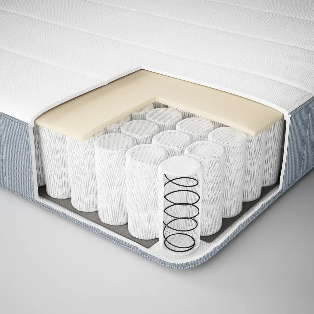 Кровать - IKEA MALM, 200х160 см, матрас жесткий, под беленый дуб, МАЛЬМ ИКЕА