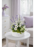 Искусственные цветы для интерьера в кашпо