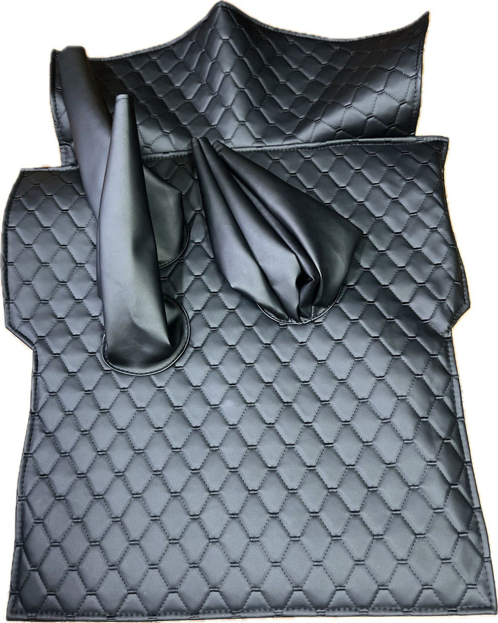 Коврик под рычаги КПП УАЗ 469, 3151 (чёрная нить Рубин)