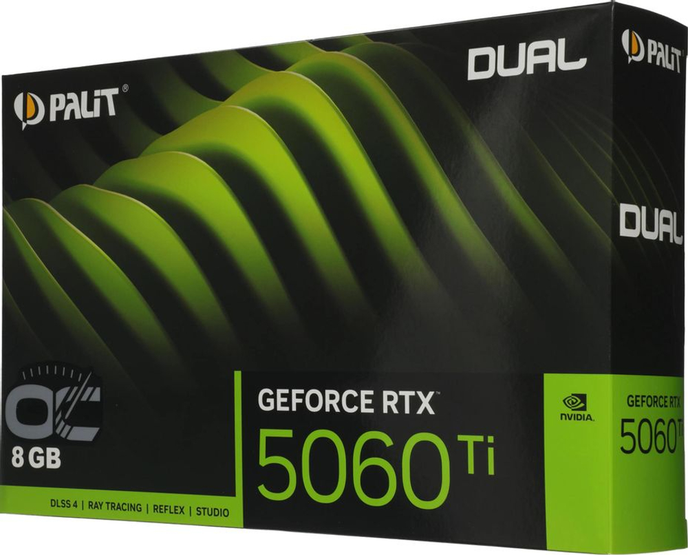Видеокарта Palit NVIDIA  GeForce RTX 5060TI PA-RTX5060TI DUAL OC 8ГБ GDDR7, OC,  Ret [ne7506tt19p1-gb2062d]