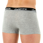 Серые хлопковые трусы-боксеры с брендированной резинкой (Размер: M) (Цвет: серый)