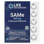 Life Extension SAMe S-Adenosyl-Methionine, 200 mg, 30 tab.