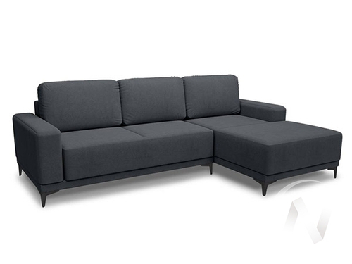 Диван угловой Капелла 2 (ДУ) правый LUMA 24 (графитовый)