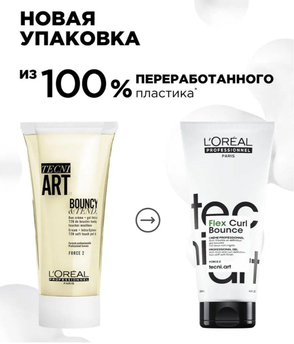 Крем-гель L'Oreal Professionnel tecni.art Dual Stylers Bouncy and Tender Intra-Cylane 2-в-1, 150 мл