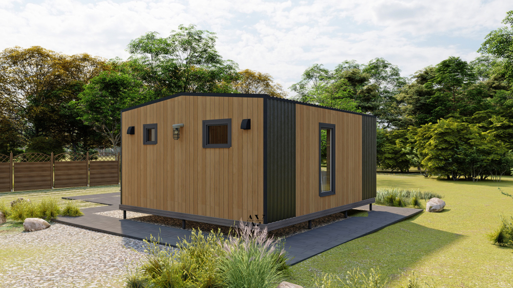 Модульный Дом 6х5м барнхаус (27м2)