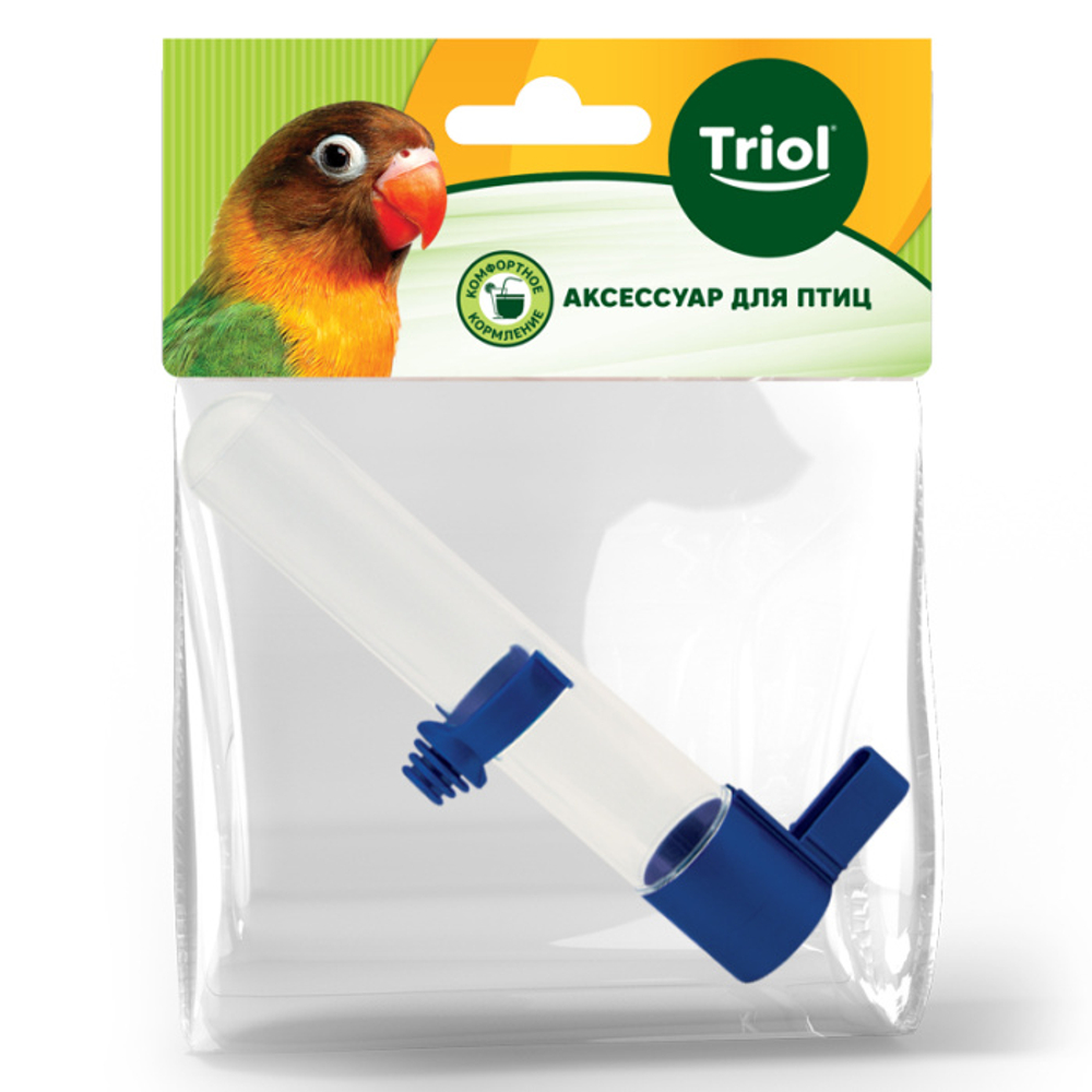 Поилка Триол для птиц "Кеша"с креплением - 75 мл