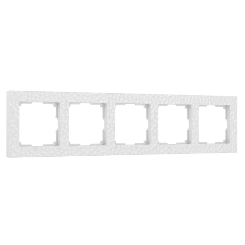 Рамка на 5 постов Hammer (белый) W0052401