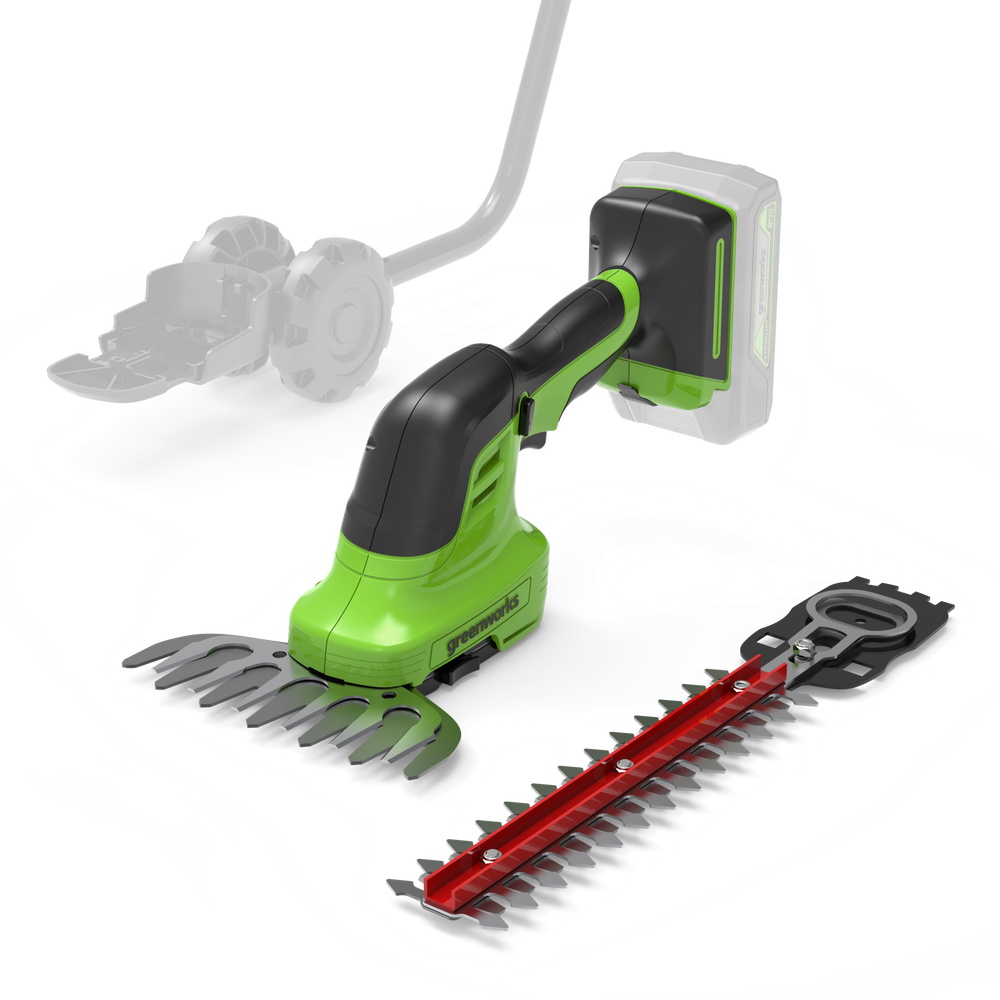 Аккумуляторные садовые ножницы-кусторез Greenworks G24SHT, 1600607,24v, без АКБ и ЗУ