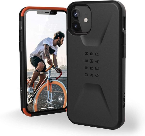 Чехол-накладка UAG Civilian для Apple iPhone 12 mini 5.4" черный (Black) 11234D114040