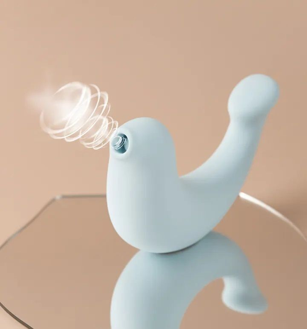 Голубой вибростимулятор G-spa для G-точки и клитора (Цвет: голубой)