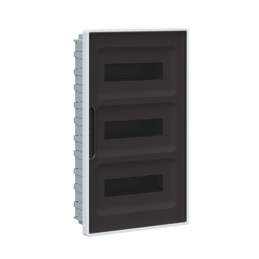 Щит распределительный 36 мод встраиваемый для полых стен FRAME, белый, с тониров. дверцей, с 4 шинами PEN DKC