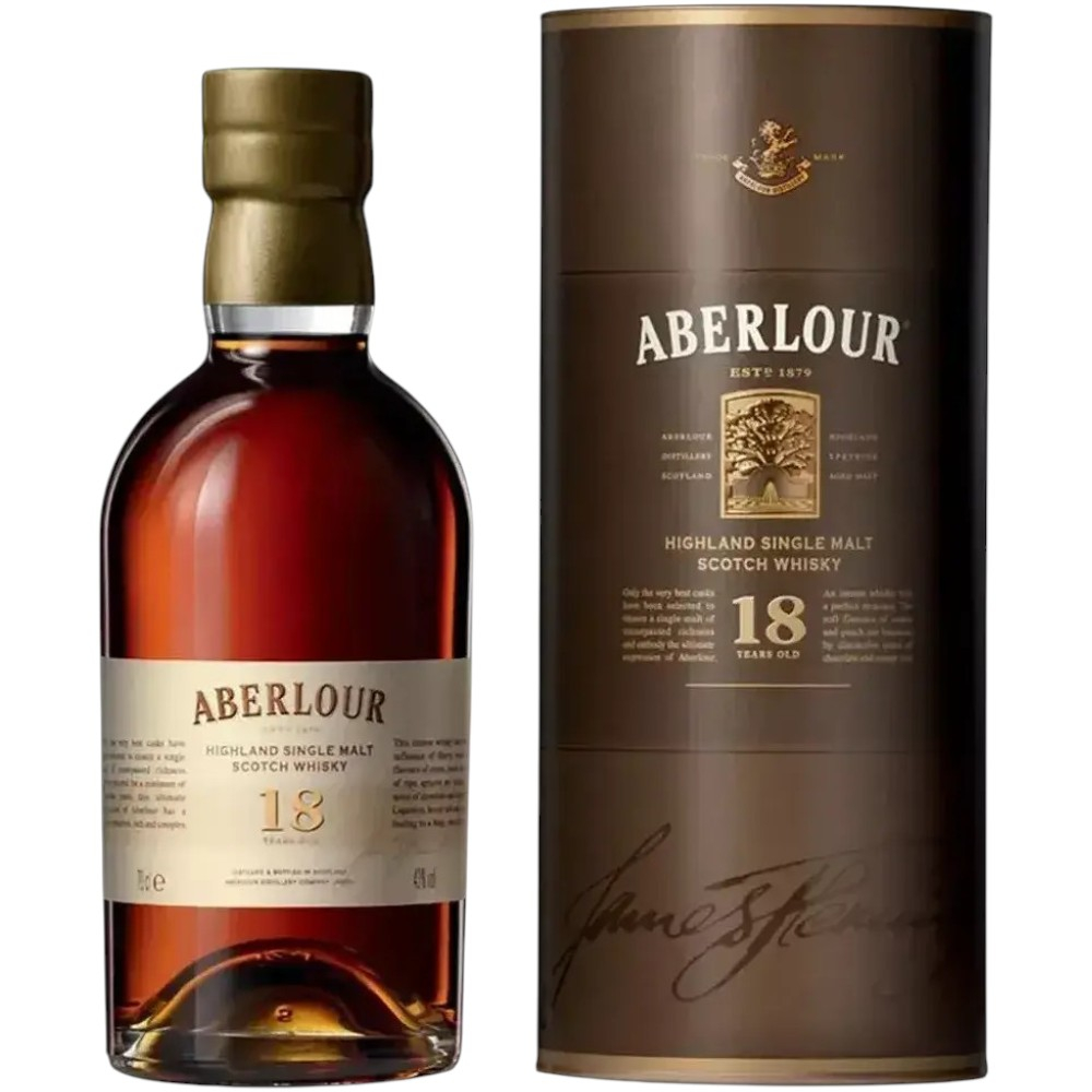 Виски Aberlour 18 Y.O. Double Cask 0,5 л. В тубе