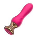 Розовый анальный вибратор 12,5см с пультом ДУ I-Moon Anal Vibrator MY-611