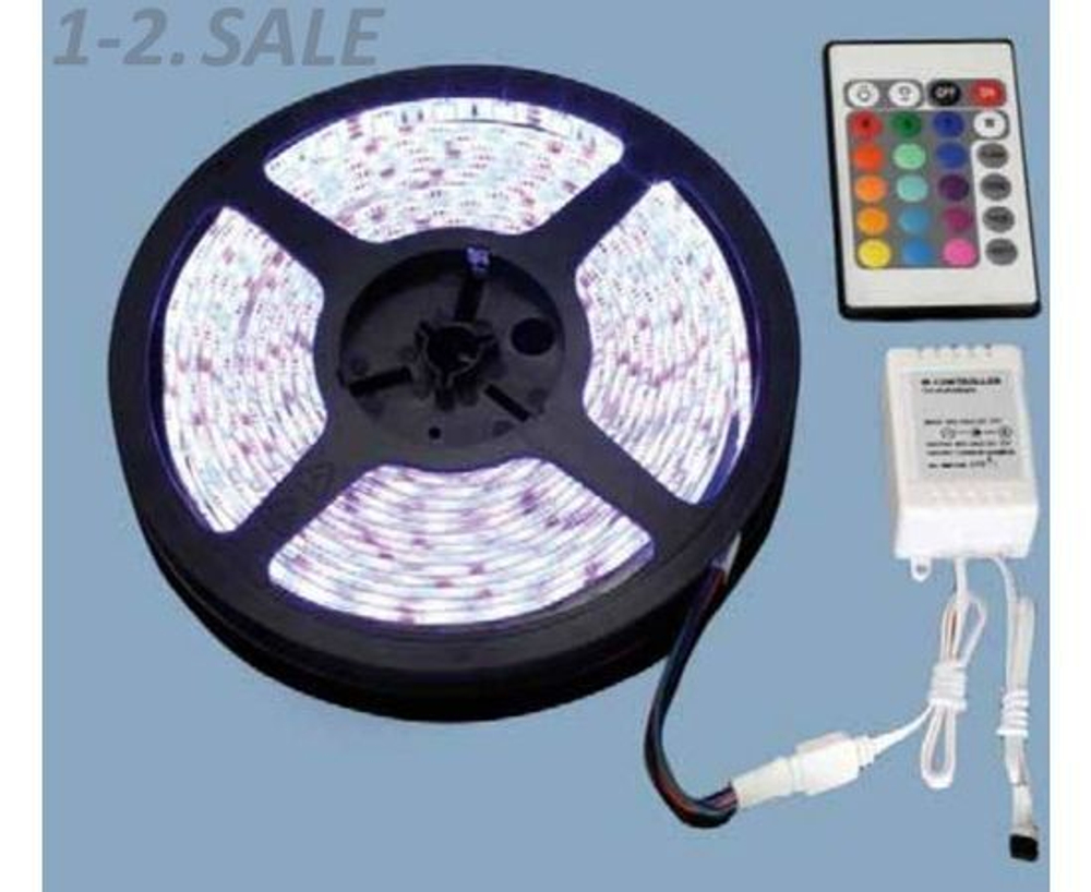 GENERAL Лента светодиодная 12V 7.2W/m 30led/m IP20 6500K 6K интерьерный 5м GLS-5050-30-7.2-12-IP20-6,