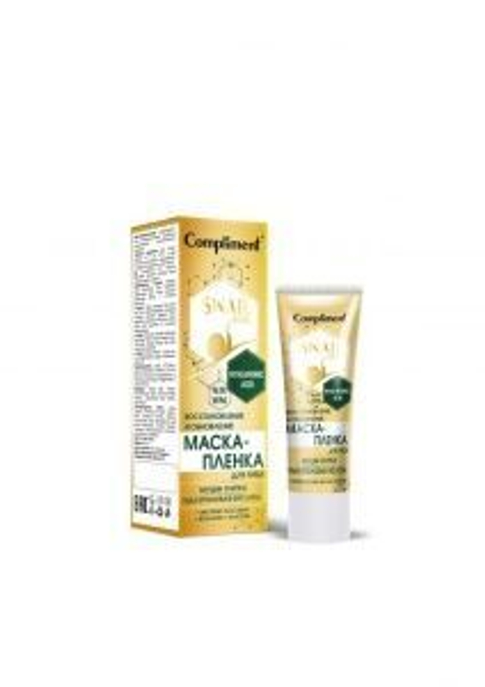 Compliment SNAIL VITAL Маска-ПЛЕНКА для лица Восстановление и Обновление муцин улитки 80мл