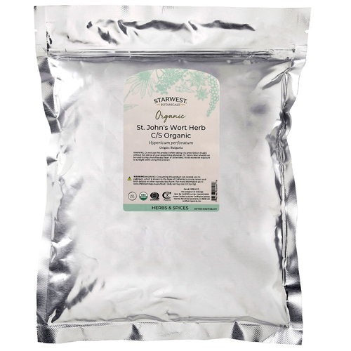 Starwest Botanicals, органический зверобой, измельченный и просеянный, 453,6 г (1 фунт)