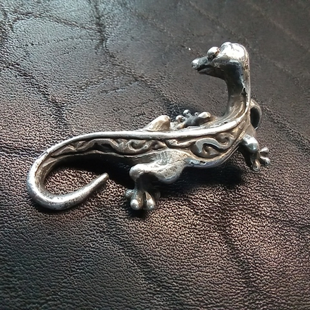 Подвеска. Ящерка (серебро)