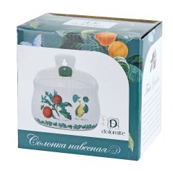 Солонка навесная " " 12х9х12,5см v=450мл (керамика) (подарочная упаковка)