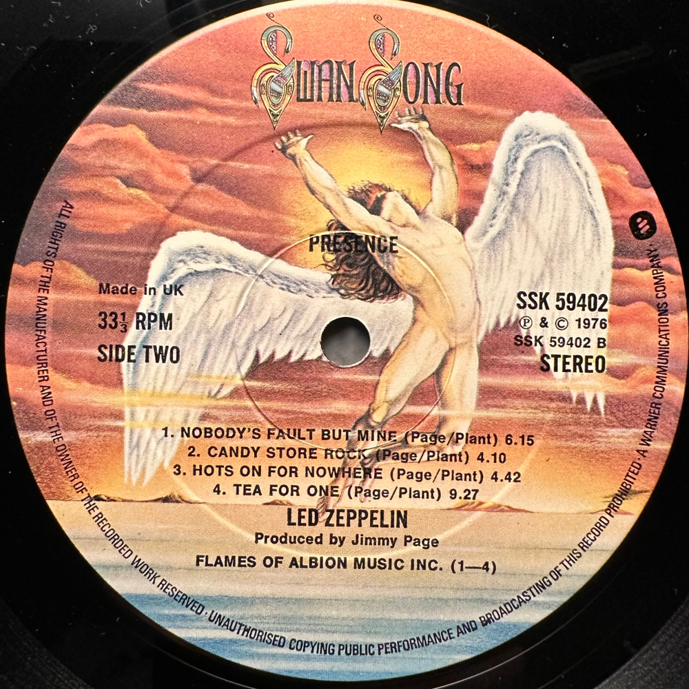 Led Zeppelin - Presence (Англия 1976г.)