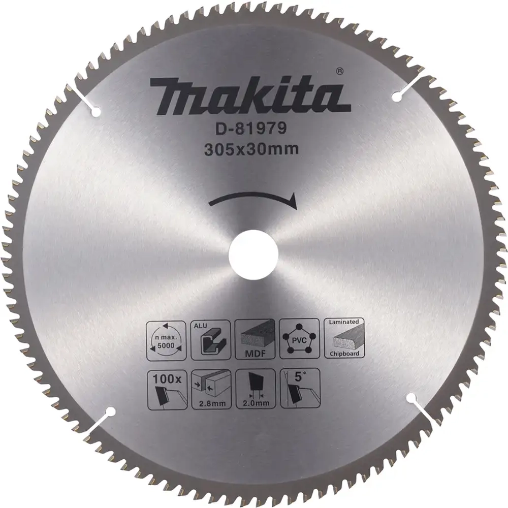 Пильный диск универсальный 305x30x2.8/2x100T Makita D-81979