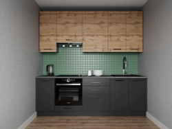 Кухонный гарнитур Дели 2400 (верх 950 ) столешница 26 мм