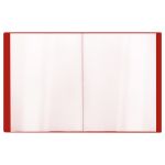 Папка с 20 вкладышами, Стамм Стандарт, 600мкм, корешок 14мм, красная