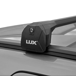 Багажник LUX SCOUT для Volkswagen Tiguan, внедорожник (2017- ), на интегрированные рейлинги, черный, арт.601898