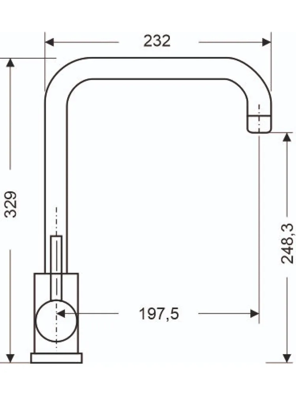 Смеситель GranAlliance G-3 глянцевый