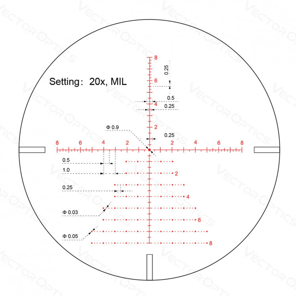 Прицел тактический Vector Optics Continental X6 4-24x50 Tactical Coyote FDE